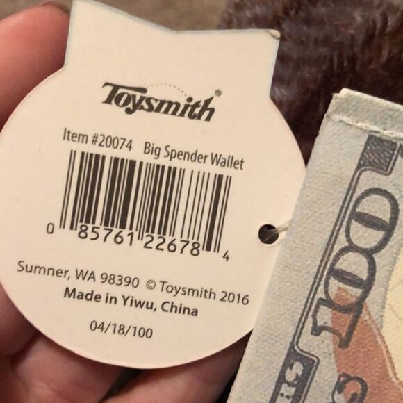 Toysmith The Big Spender Money Wallet Full Size NEW - Picture 3 of 7